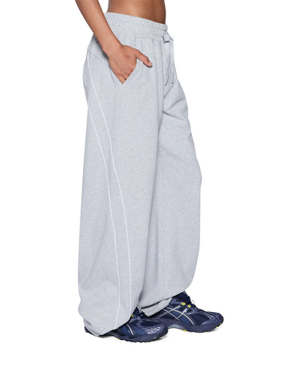Ksubi | Carter Wide Trakpant - Grey Marle