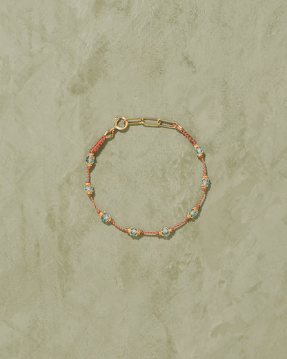 Tityaravy | Peony Bracelet - Blue Topaz