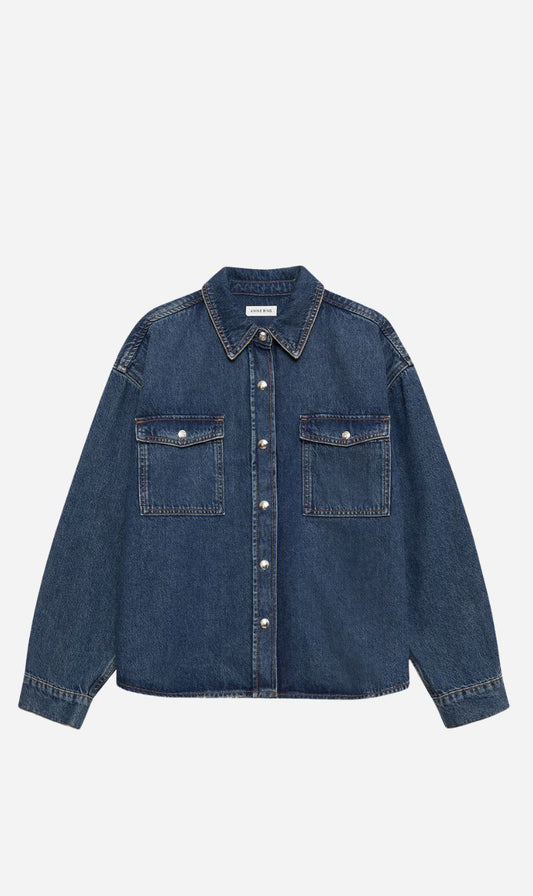 Anine Bing | Paxton Shirt - Sea Blue