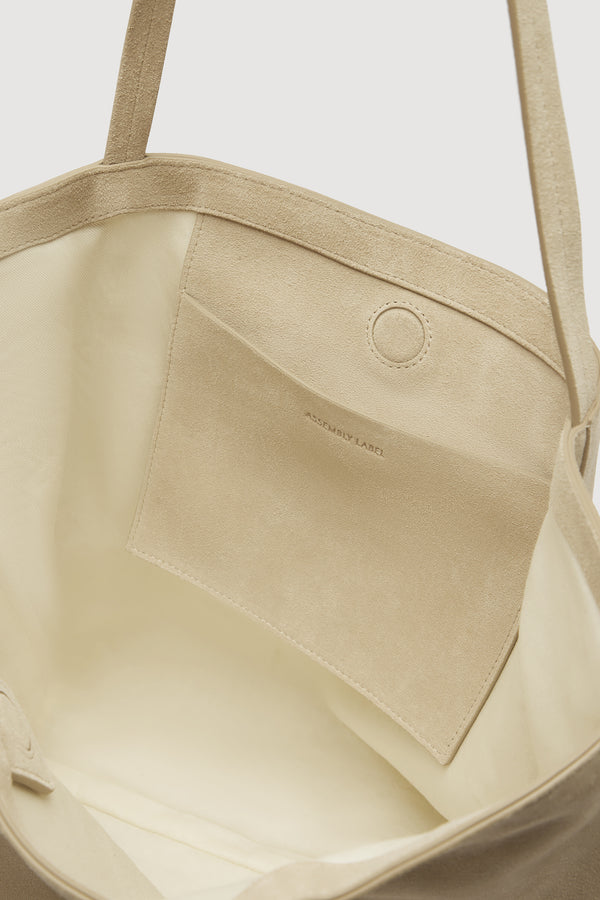 Assembly Label | Paige Suede Tote Bag - Sand