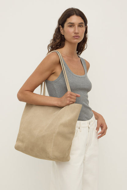 Assembly Label | Paige Suede Tote Bag - Sand