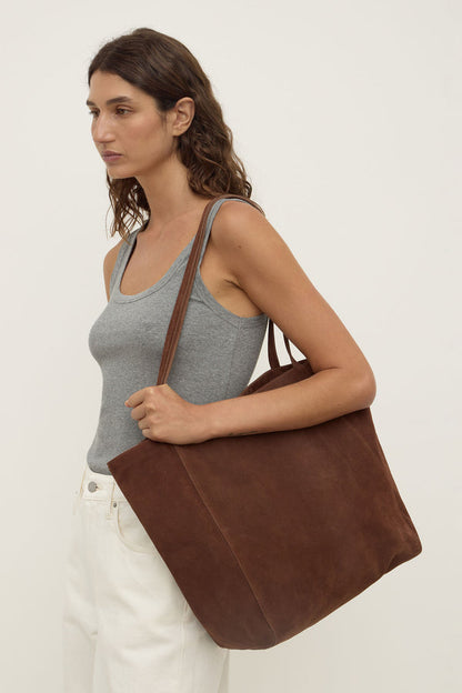 Assembly Label | Paige Suede Tote Bag - Amaro