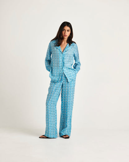Chameli | Palma Pants - Blue Nazar