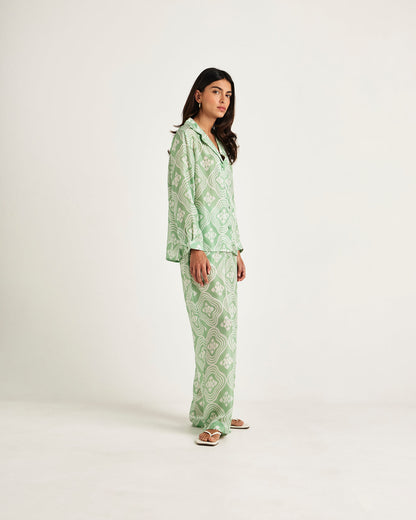 Chameli | Palma Pants - Wavy Meadow