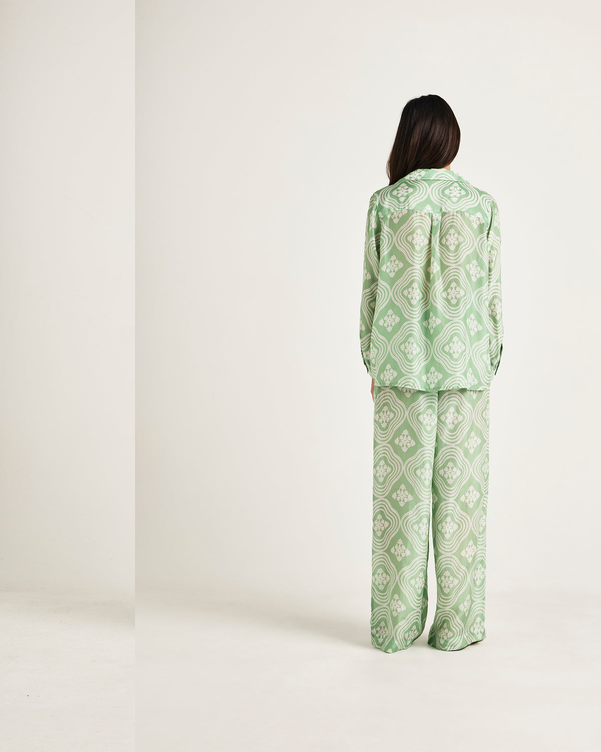 Chameli | Empress Long Sleeve Shirt - Wavy Meadow