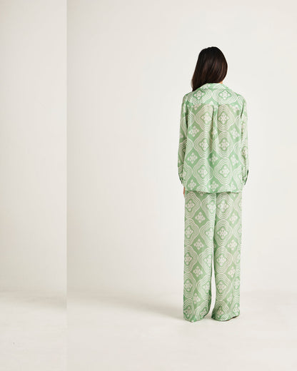 Chameli | Empress Long Sleeve Shirt - Wavy Meadow