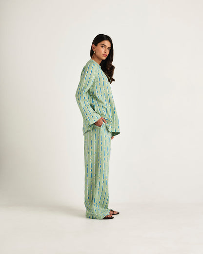 Chameli | Palma Pants - Beaded Jade