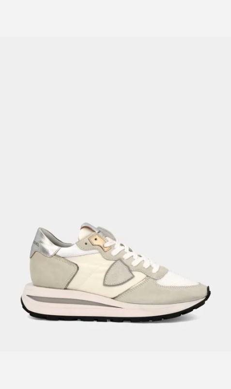 Philippe Model | Tropez Haute Low - White and Silver
