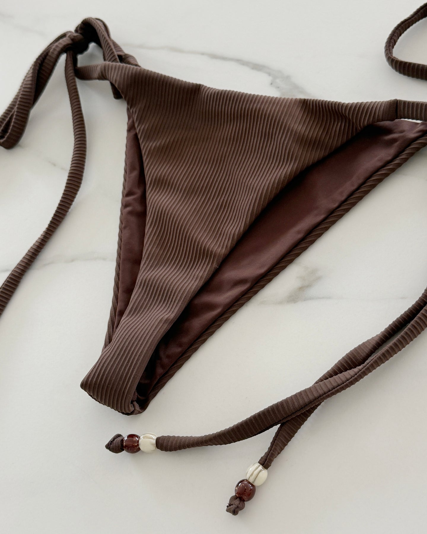 Dear Dylan | Petite Tie Brief - Umber Rib