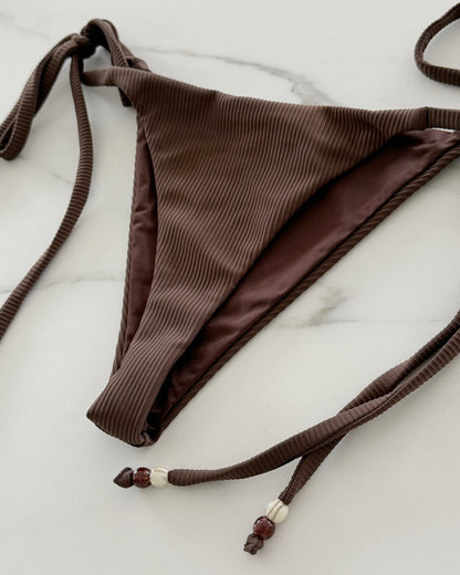 Dear Dylan | Petite Tie Brief - Umber Rib