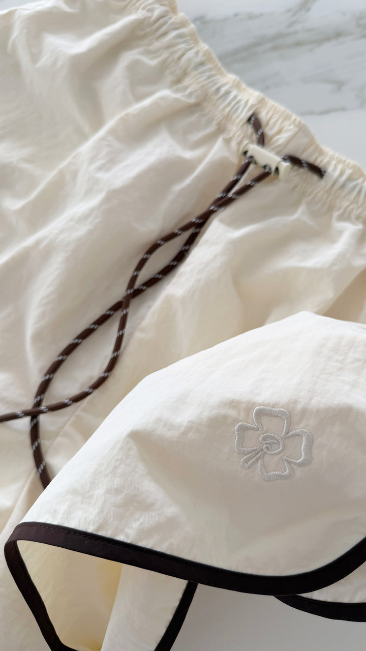 Dear Dylan | Rally Short - Cream / Cocoa