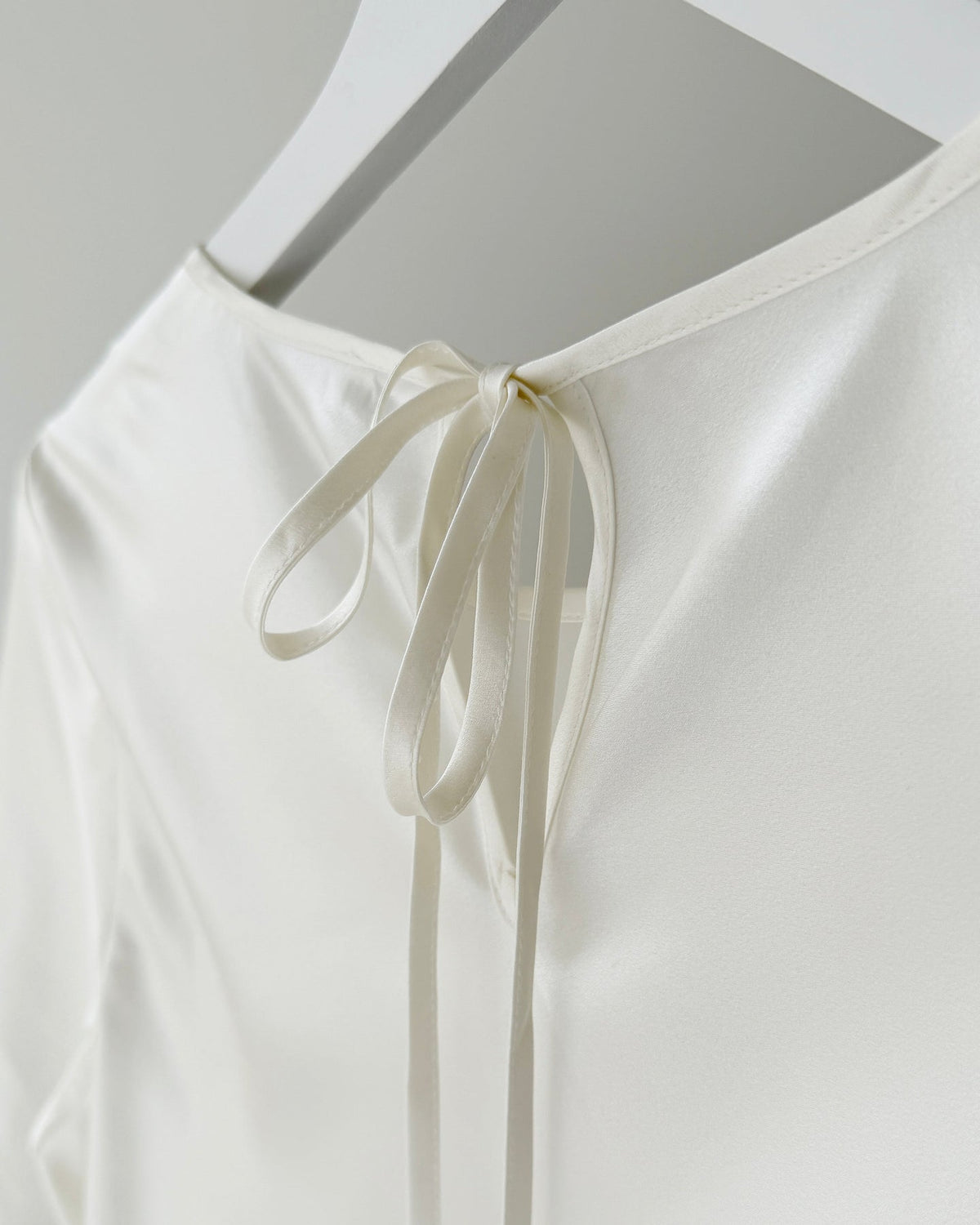 Dear Dylan | Silk Bias Tee - Ivory