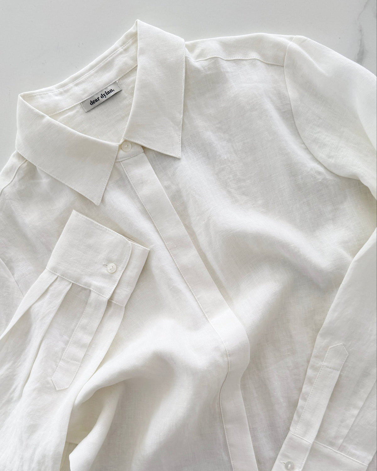 Dear Dylan | Sundown Shirt - Ivory Linen