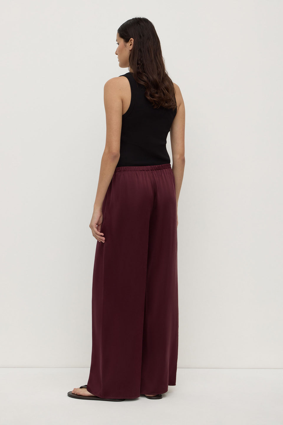 Assembly Label | Pippa Silk Pant - Merlot