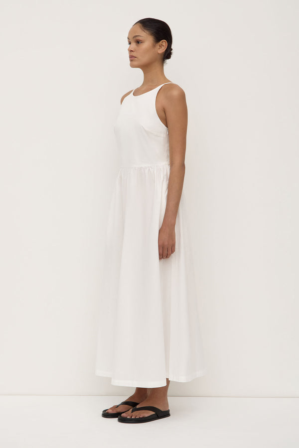 Assembly Label | Posie Midi Dress - White
