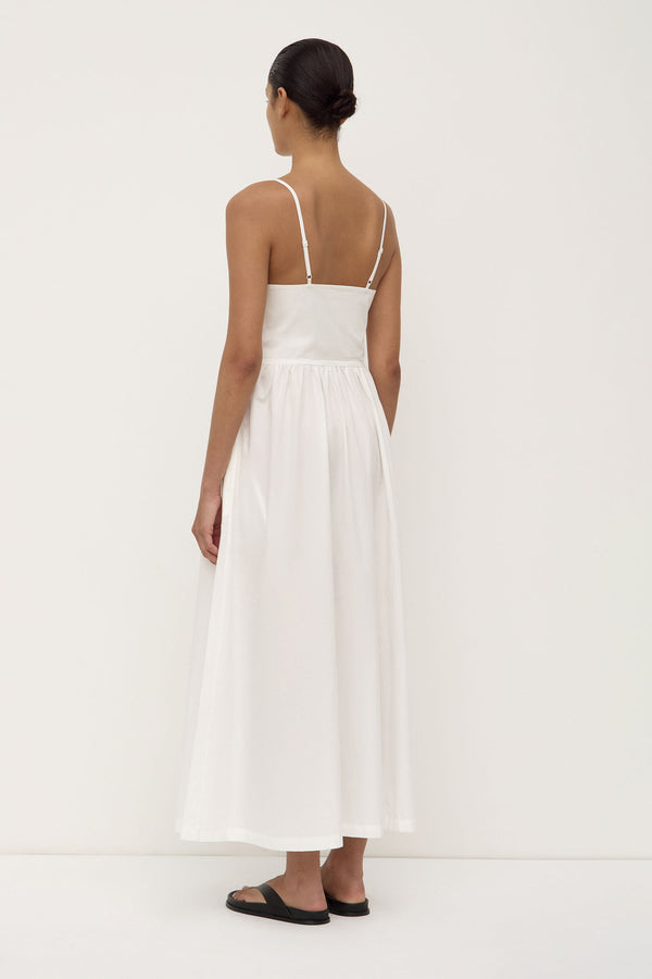 Assembly Label | Posie Midi Dress - White
