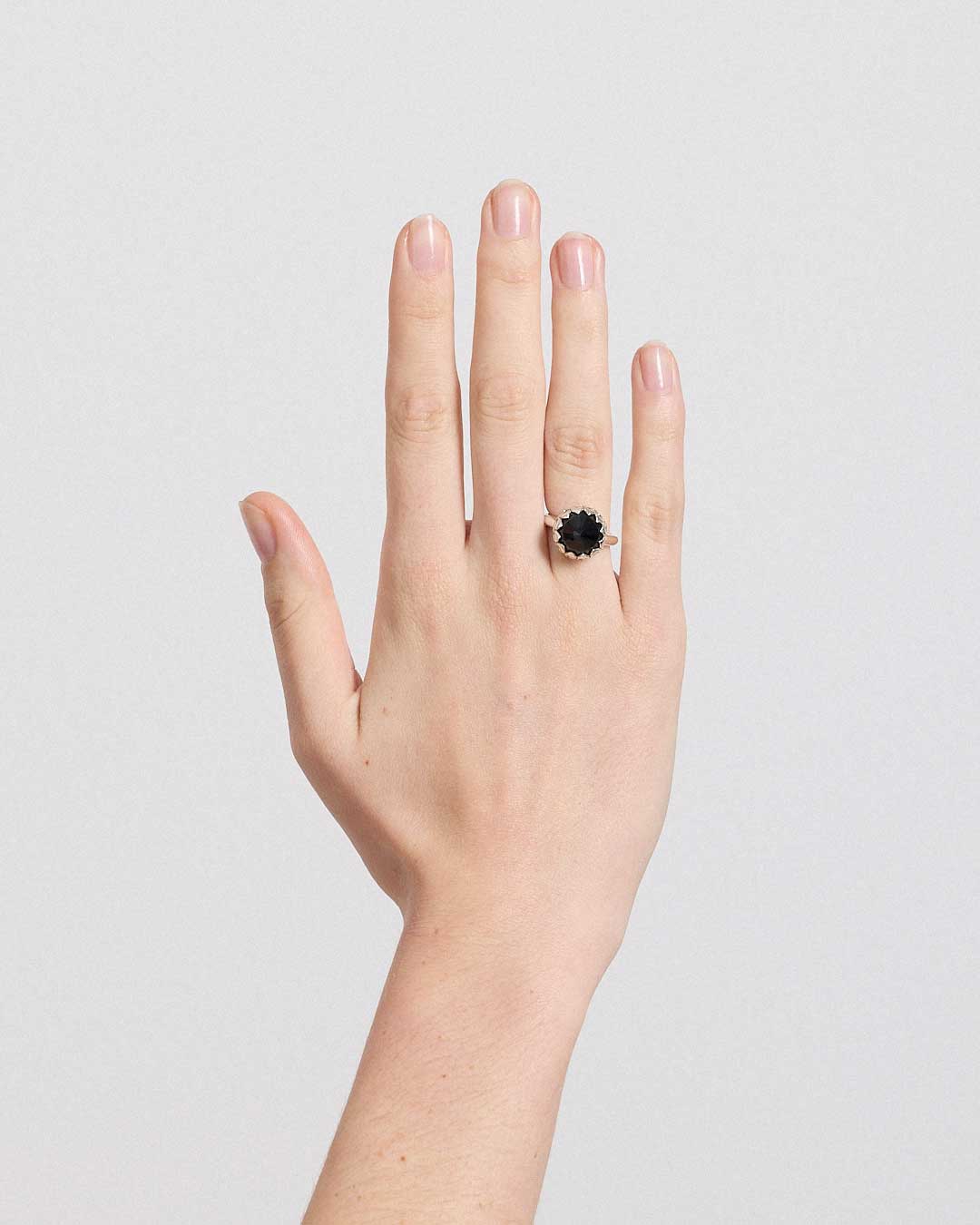 Meadowlark | Protea Ring Large - Gold Smoky Quartz