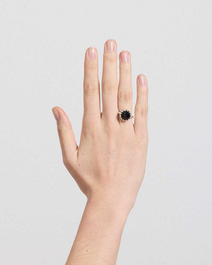 Meadowlark | Protea Ring Large - Gold Smoky Quartz
