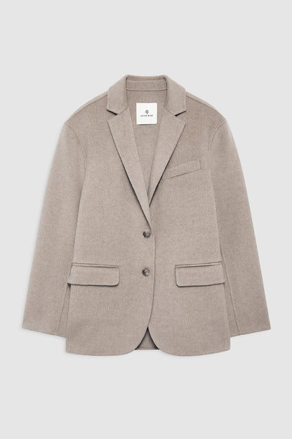 Anine Bing | Quinn Blazer - Oat Melange Cashmere