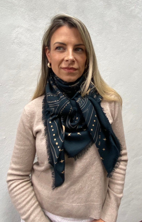 Dark Hampton | The Quin Wool Silk Scarf