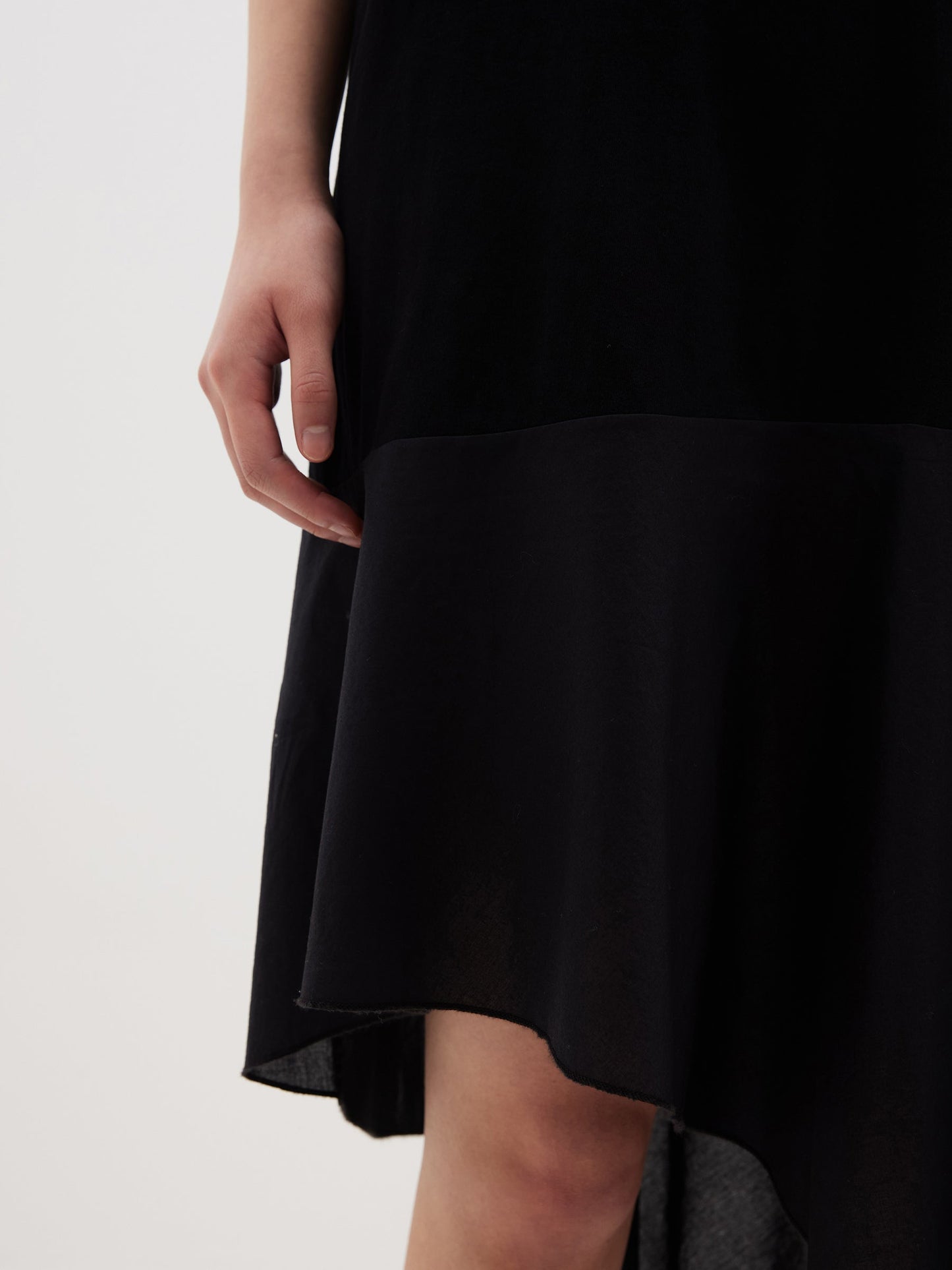 Bassike | Contrast T.Shirt Dress - Black