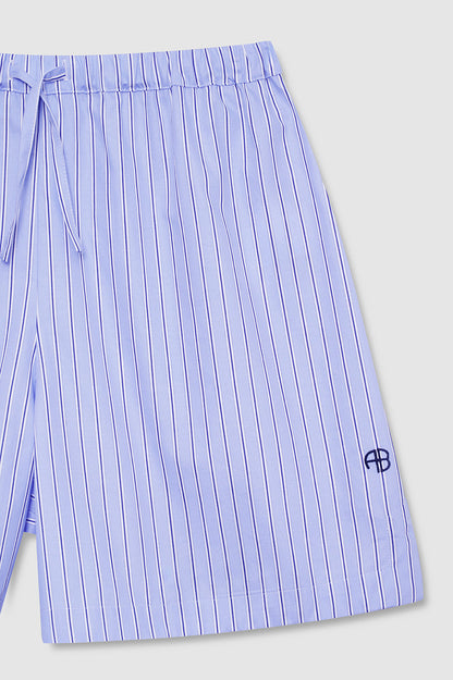 Anine Bing | Ramy Short - Blue Stripe