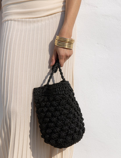 La Tribe | Ratan Small Tote - Black