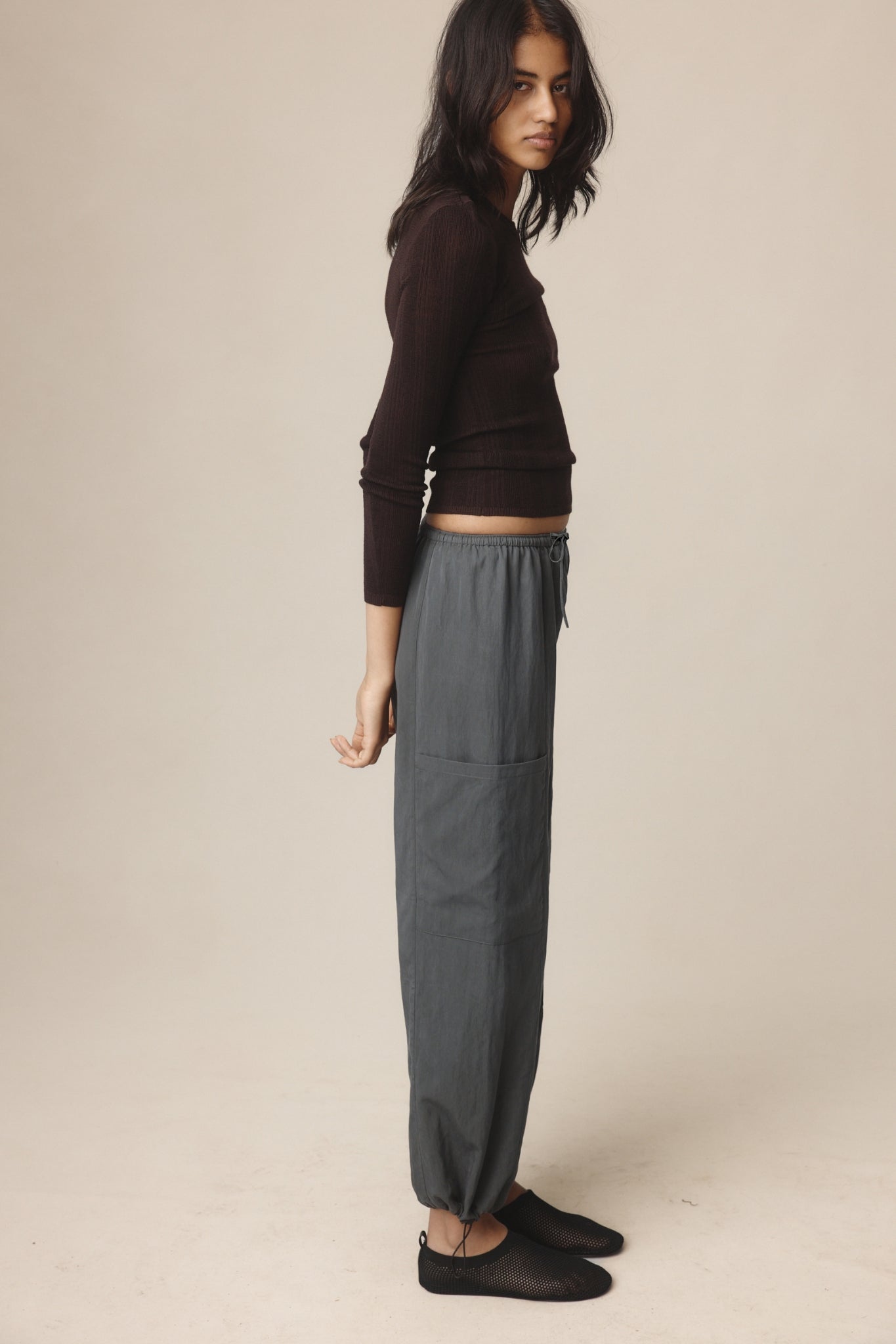 Marle | Gray Pant - Charcoal