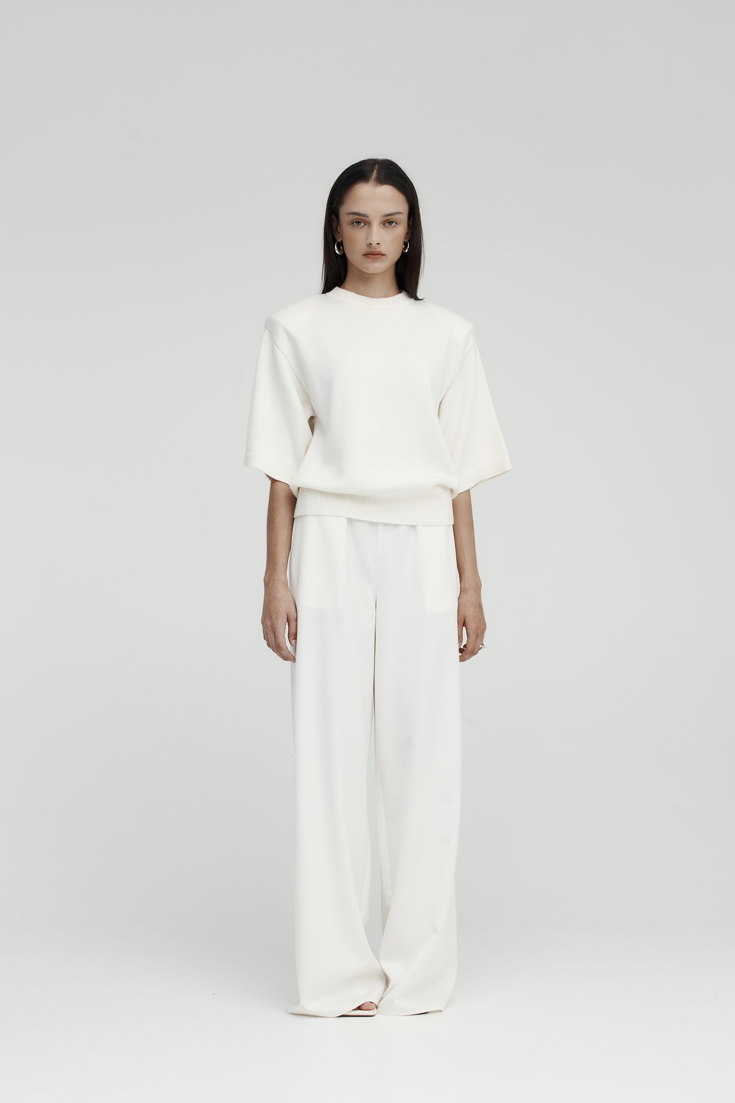 Rebe | Pull On Trouser - Ivory