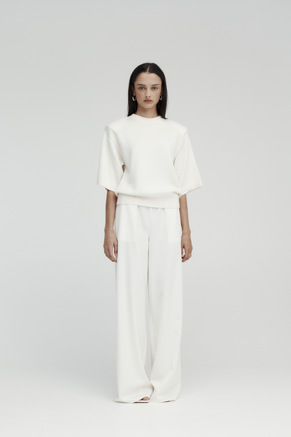 Rebe | Pull On Trouser - Ivory