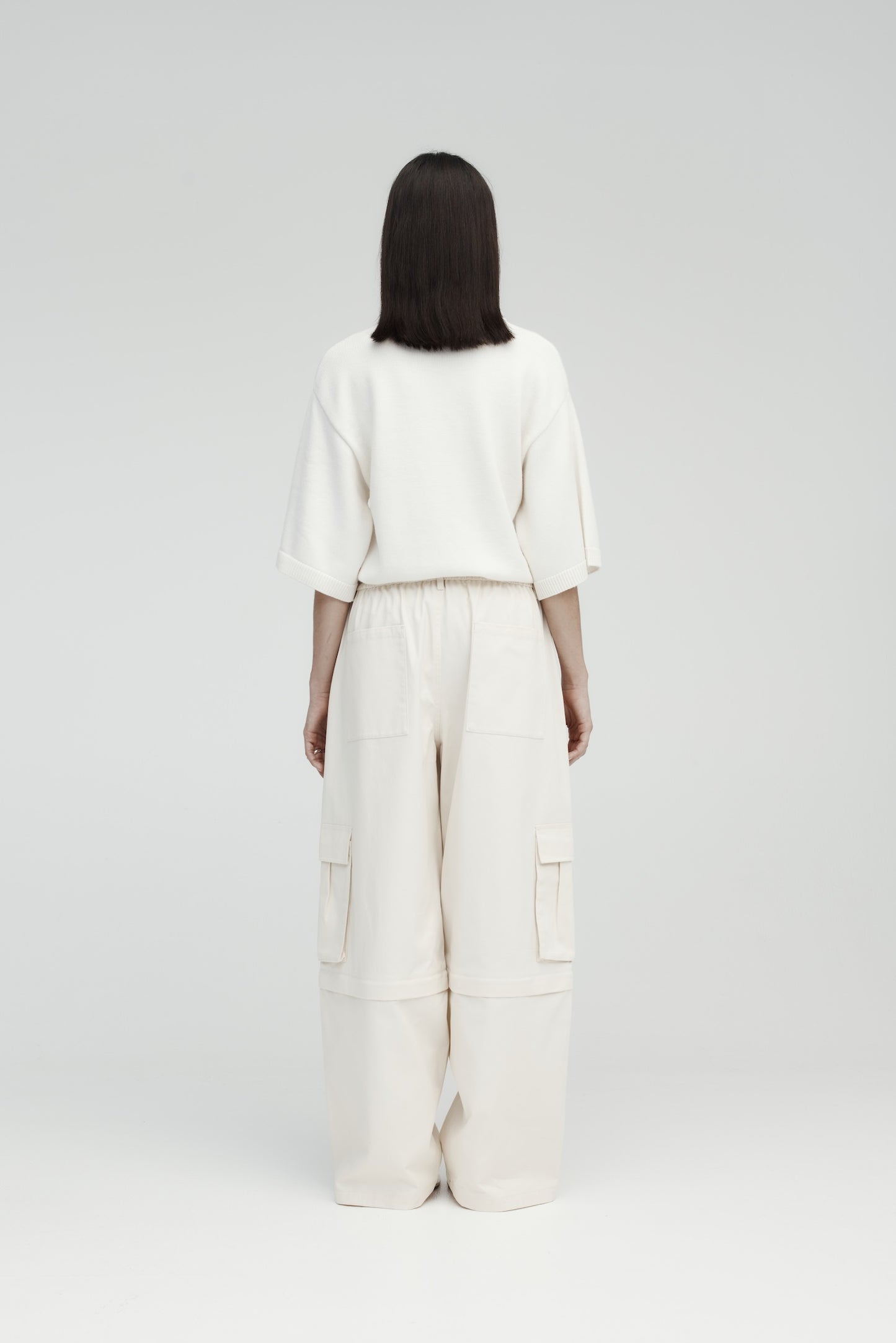 Rebe | Convertible Cargo Trouser - Ecru
