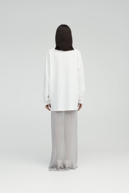 Rebe | Sheer Slip Skirt - Ash
