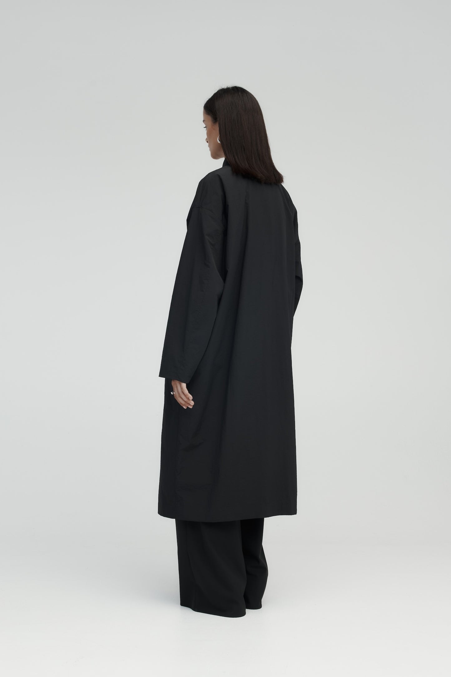Rebe | Curve Trench - Black