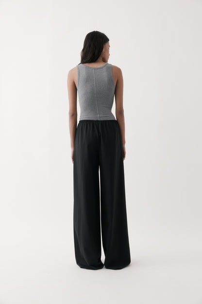 Rebe | Pull On Trouser - Black