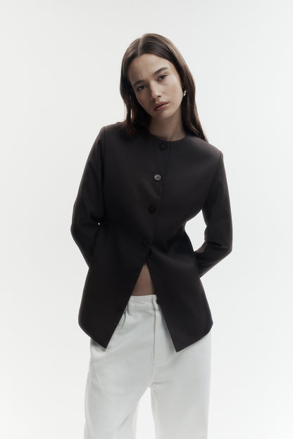 Rebe | Innes Blazer - Ganache