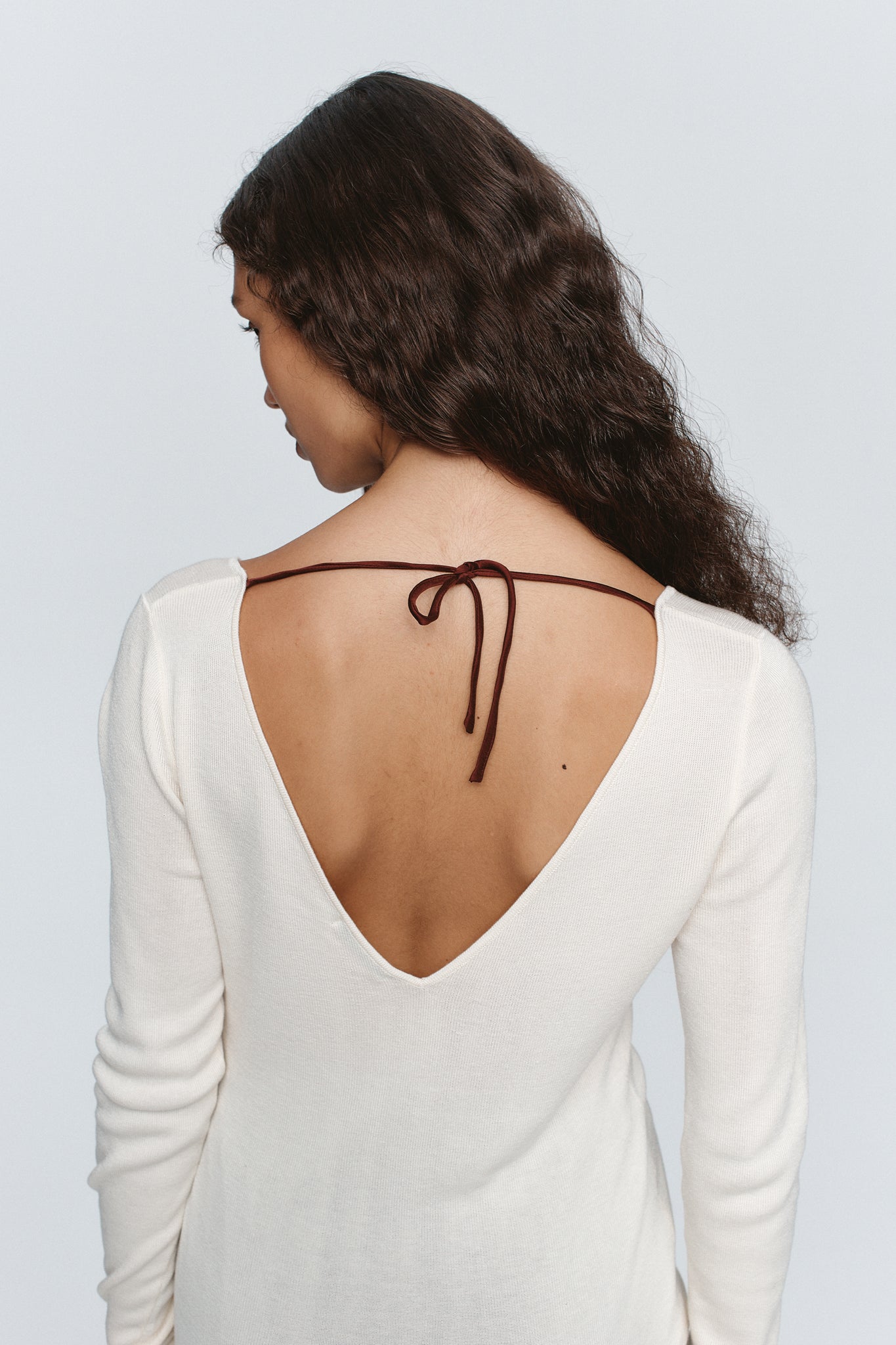 Marle | Reese Top - Ivory/Sangria