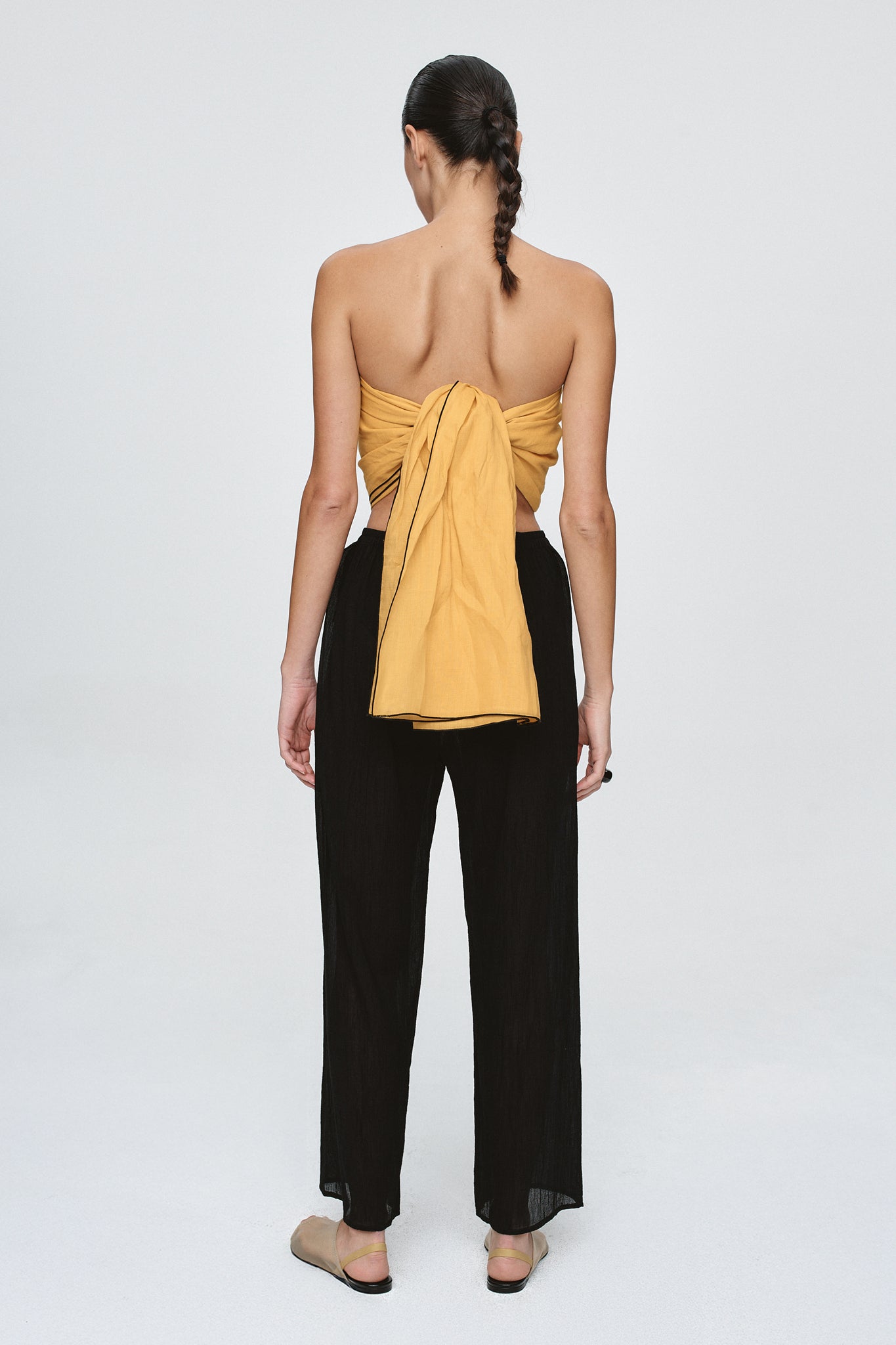 Marle | Renee Pant - Black Crinkle