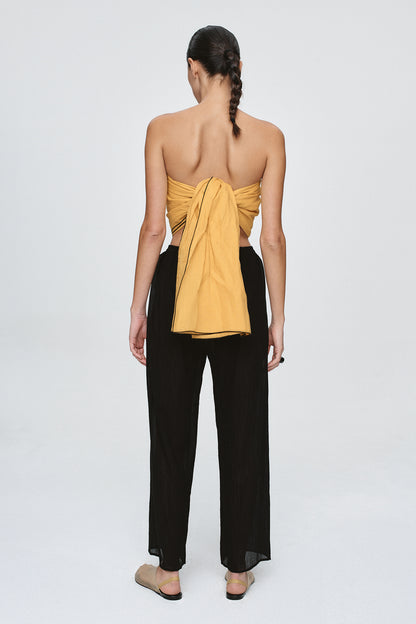 Marle | Renee Pant - Black Crinkle