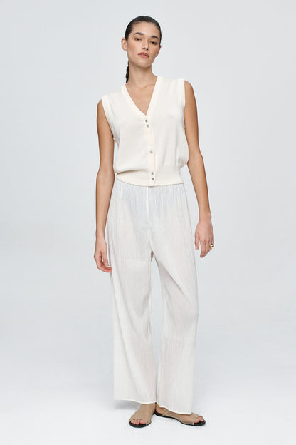 Marle | Renee Pant - Ivory Crinkle