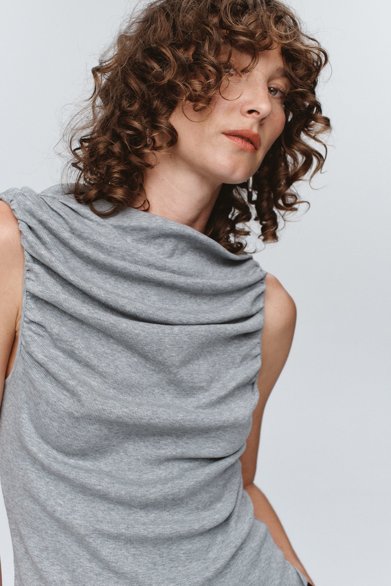 Marle | Risa Singlet - Grey Marle