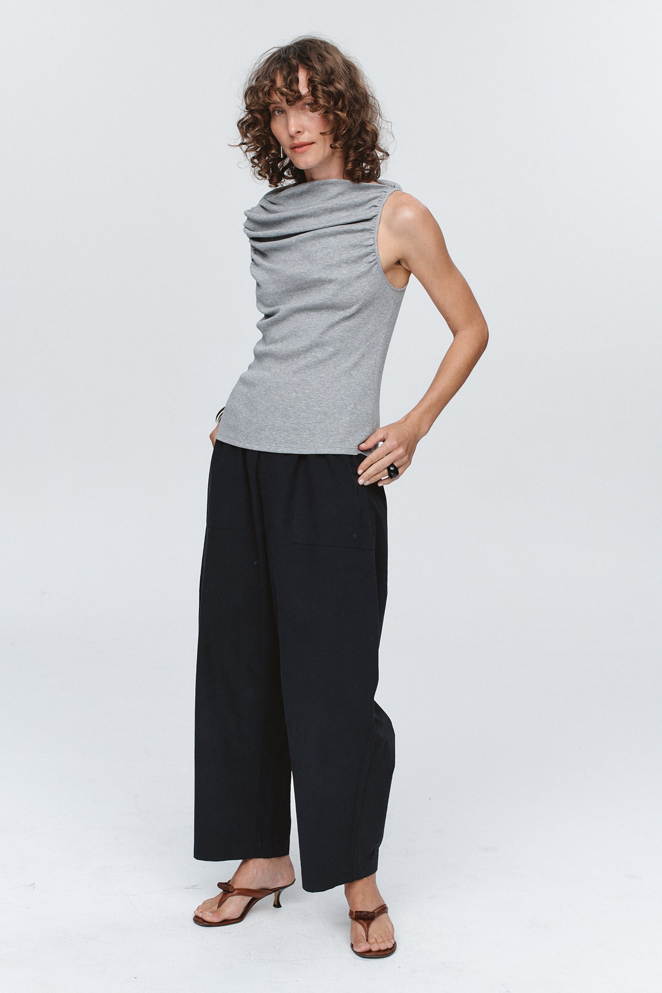 Marle | Risa Singlet - Grey Marle