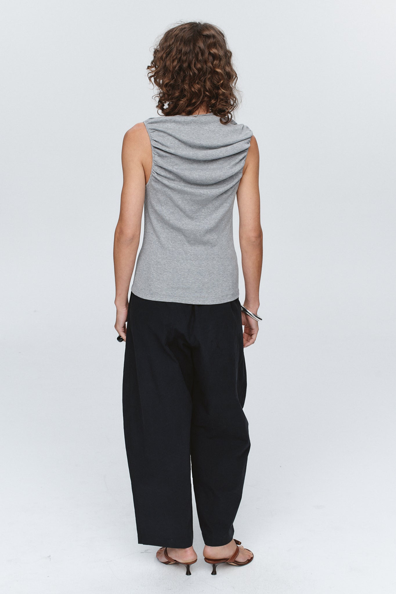 Marle | Risa Singlet - Grey Marle