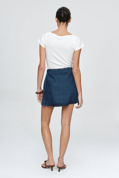 Marle | Rivet Skirt - Classic Blue