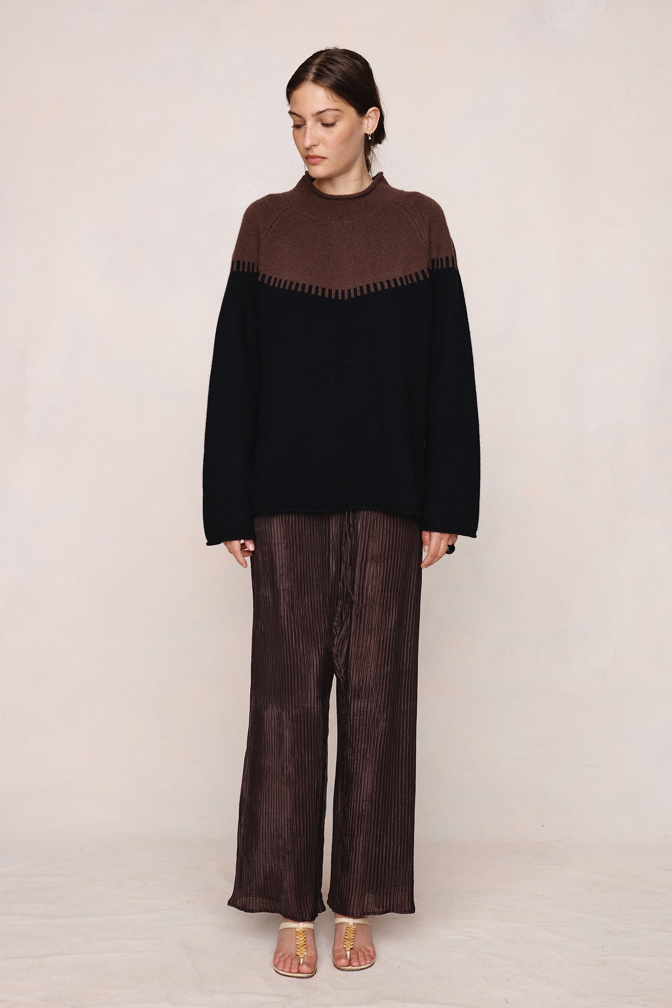 Marle | Rodin Jumper - Carob / Black