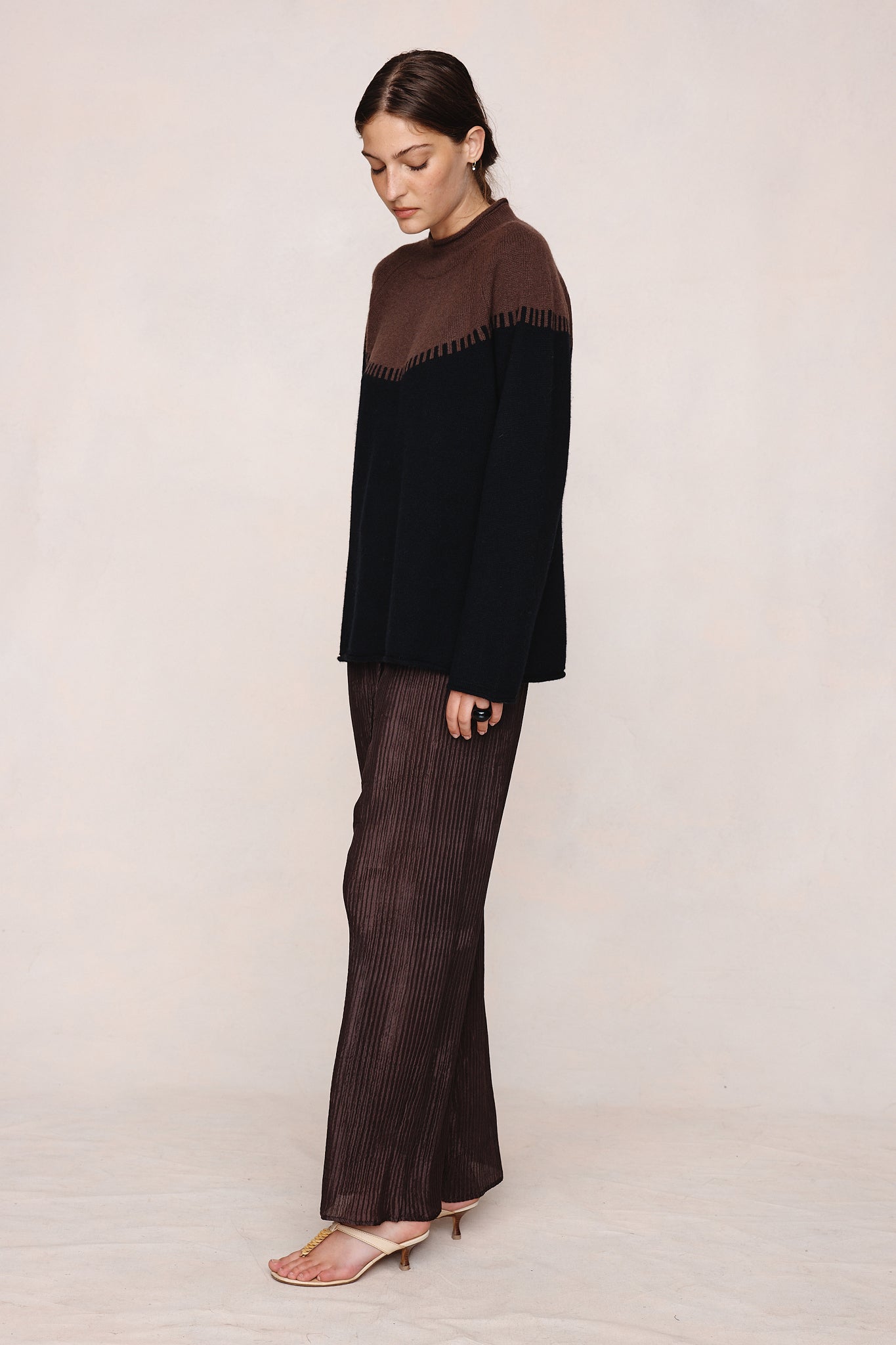 Marle | Rodin Jumper - Carob / Black