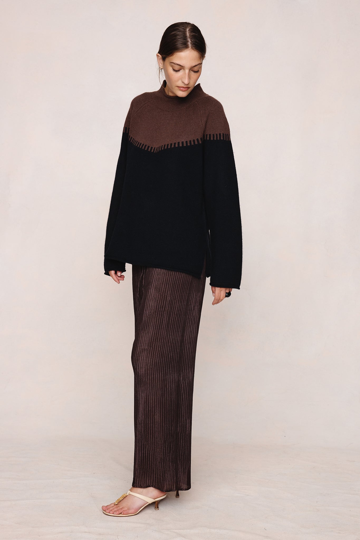 Marle | Rodin Jumper - Carob / Black