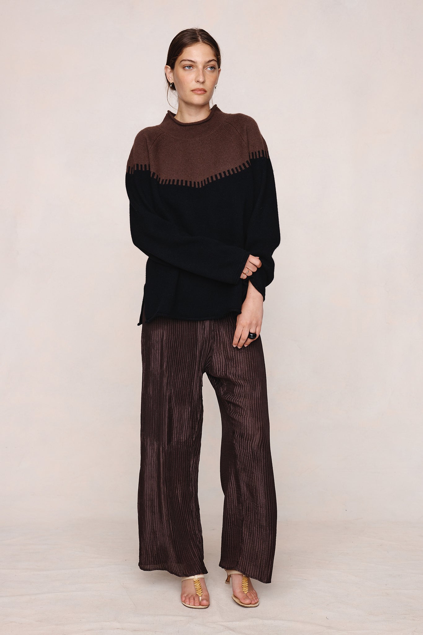 Marle | Rodin Jumper - Carob / Black