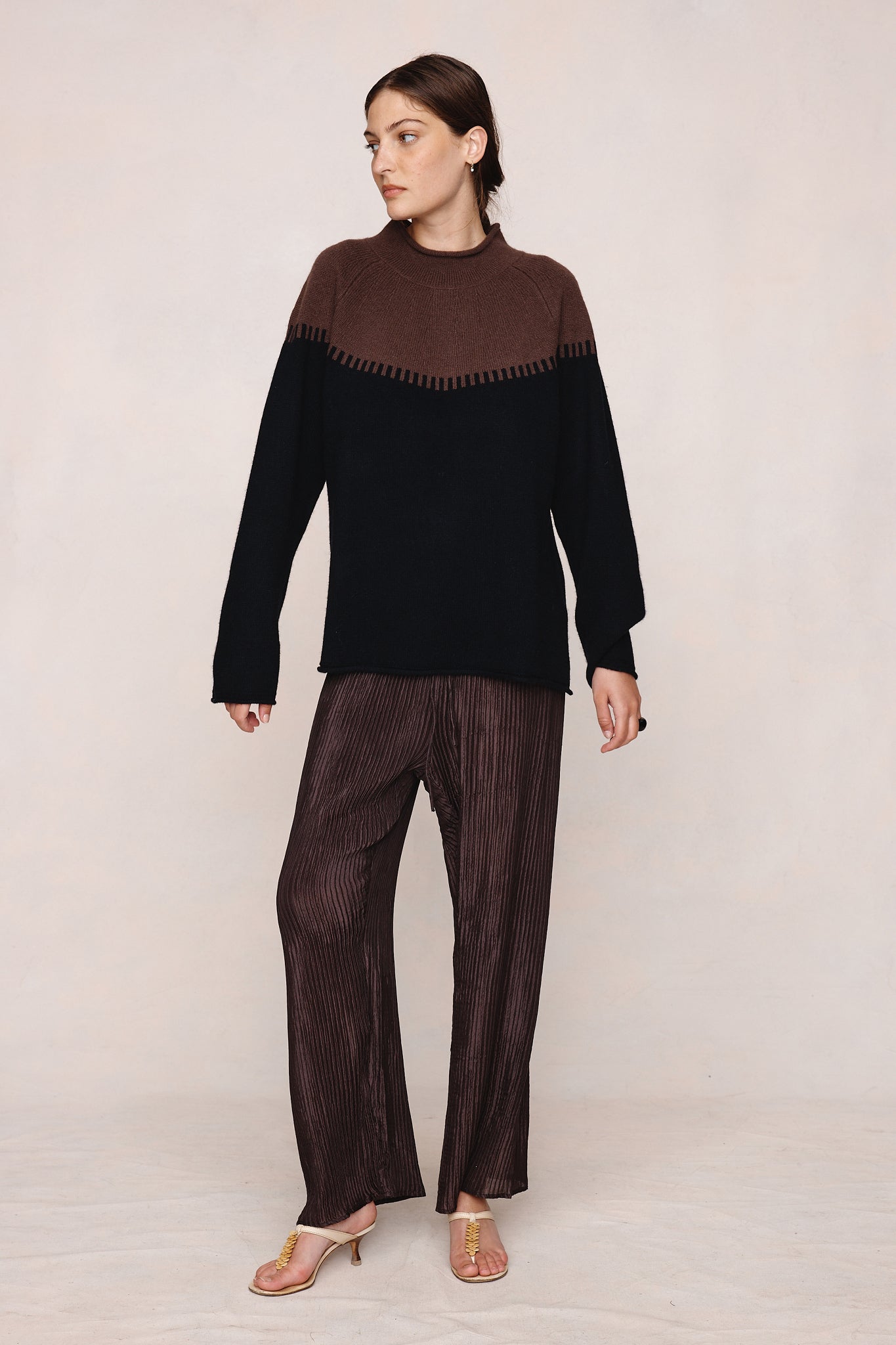Marle | Rodin Jumper - Carob / Black