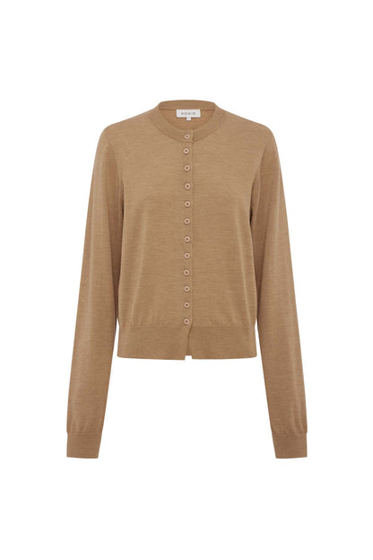 Rowie The Label | Maeve Merino Spring Cardigan - Fawn Marle