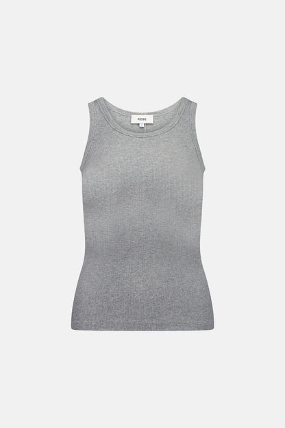 Rebe | Ribbed Tank Top - Grey